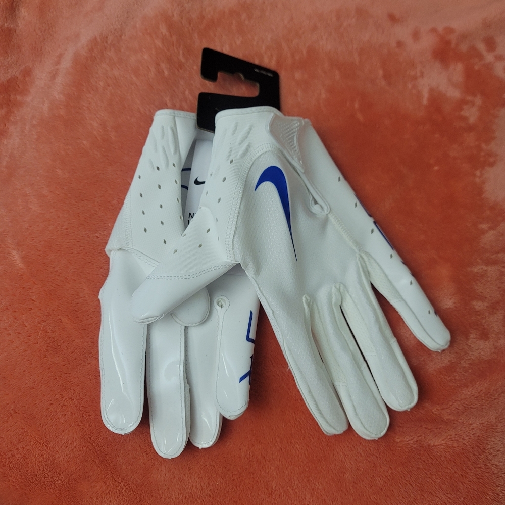 Nike Vapor Jet 7.0 Football Gloves White/blue Size XXL / 2XL - Picture 2 of 6
